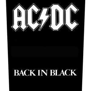 AC/DC Back in Black Back Patch