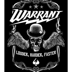 Warrant Louder Harder Faster Back Patch