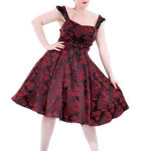 Red Marie Antoinette Gothic Long Dress