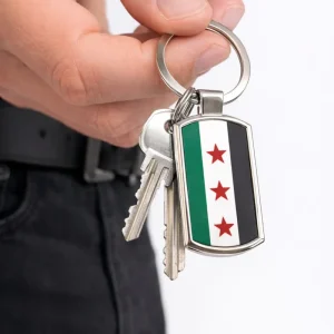 Free Syrien flagga nyckelring