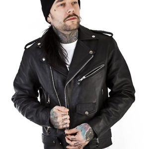 Roll Leather Jacket Men