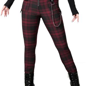 Tartanarchist Trousers Crimson