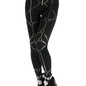 Restyle Geometric Harness Leggings