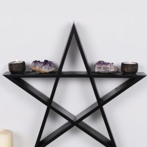 Black pentagram shelf