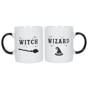 Witch And Wizard Mug Set