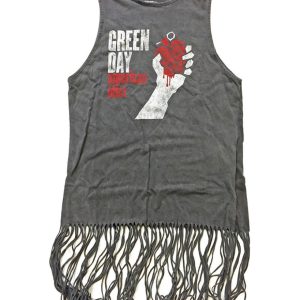 Green Day Ladies Long Tassel Vest