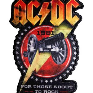 AC/DC For Those About To Rock 1981 Cut-Out Patch
