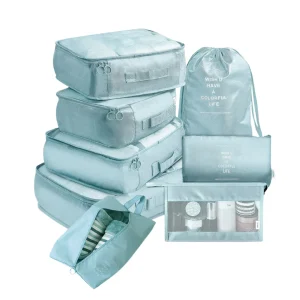 PackGrid 8 | 8-delat set packing cubes för smart bagageorganisering