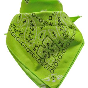 Paisley Bandana Lime Green
