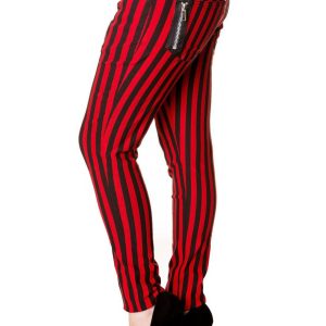 Black Red Sriped Trousers