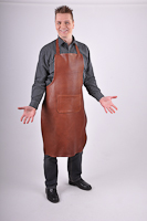 Skinnförkläden Prestige Känguru, L, kastanj